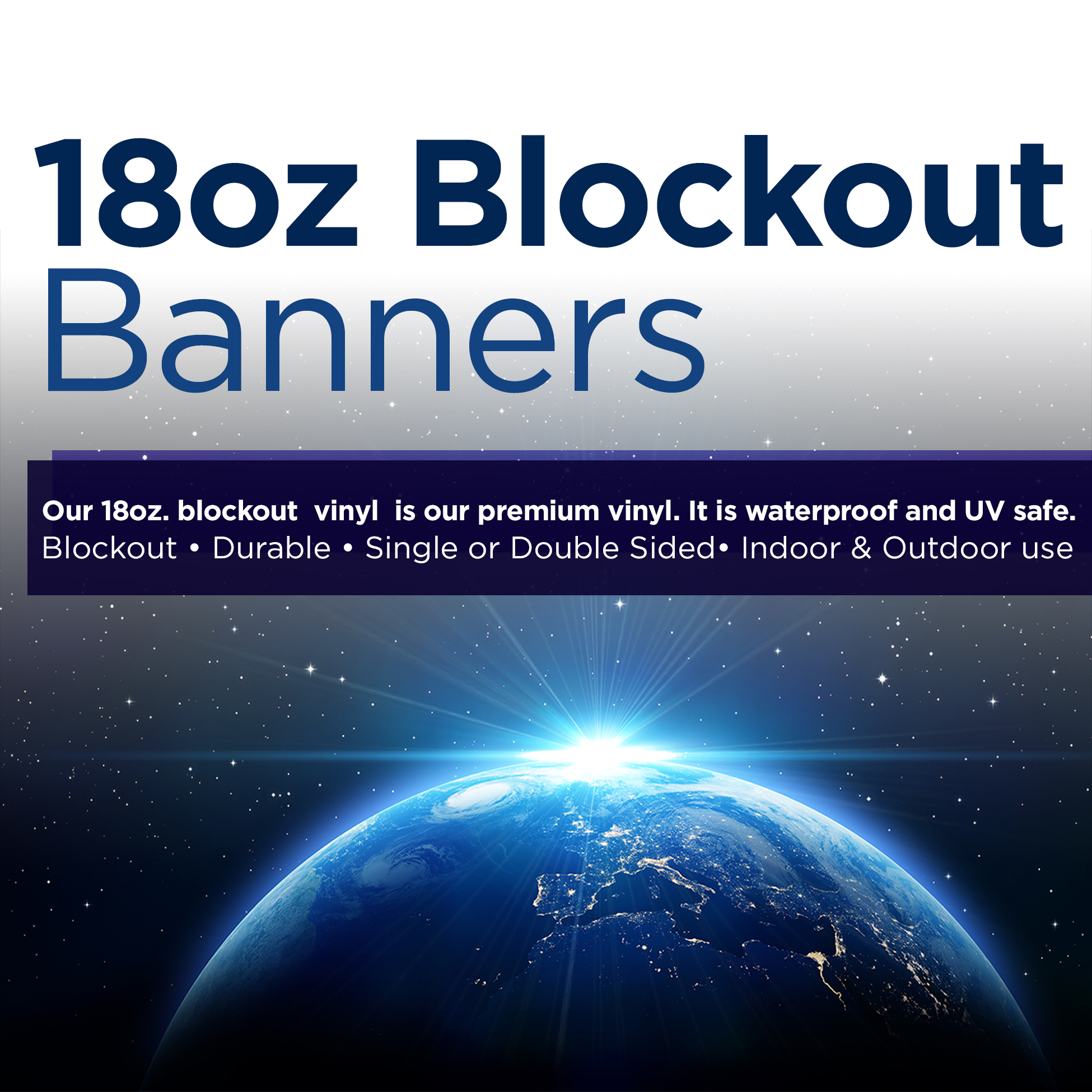 18oz Blockout square